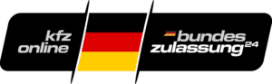 Startseite 10 Grafische Leiste mit Schriftzug kfz online und bundeszulassung24 sowie Deutschlandflagge
