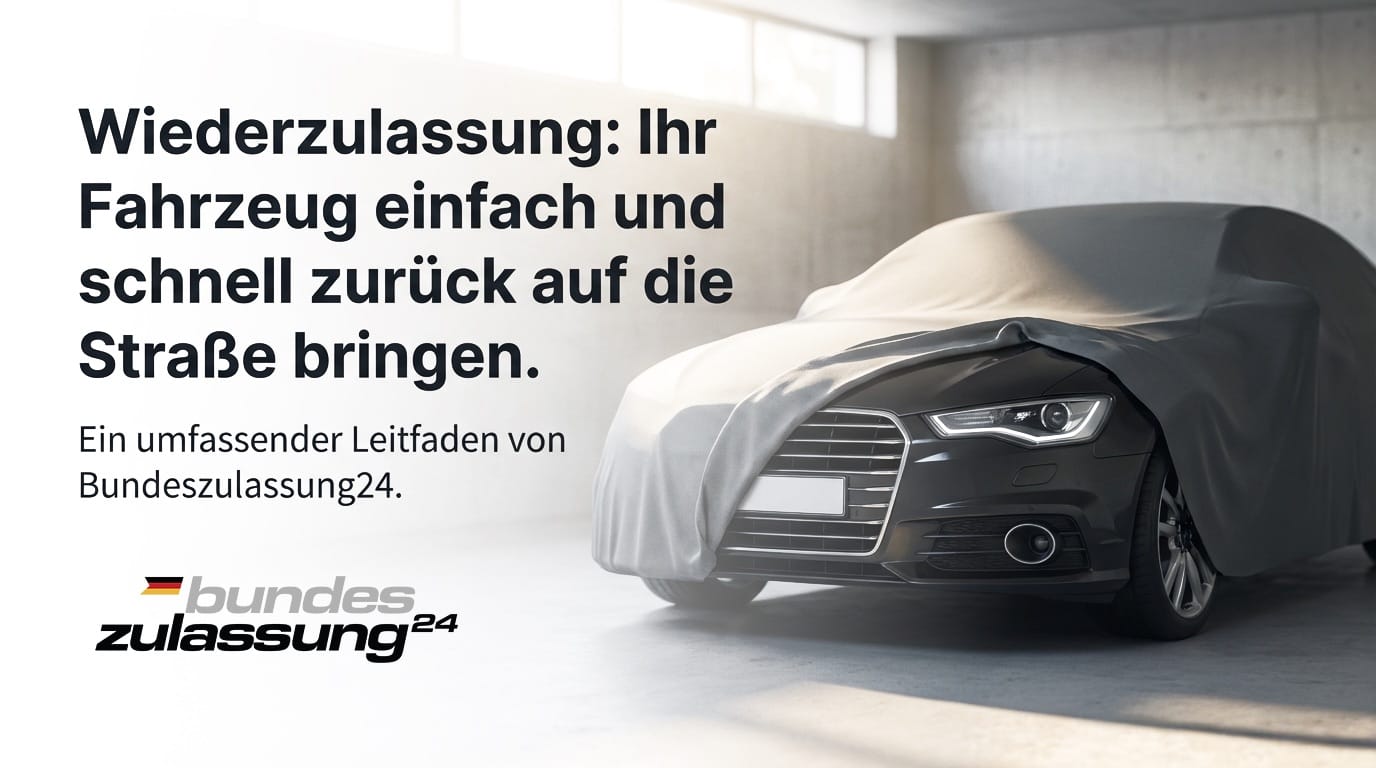 Wiederzulassung: Wie Sie Ihr stillgelegtes Fahrzeug einfach und schnell wieder auf die Straße bringen - Bundeszulassung24