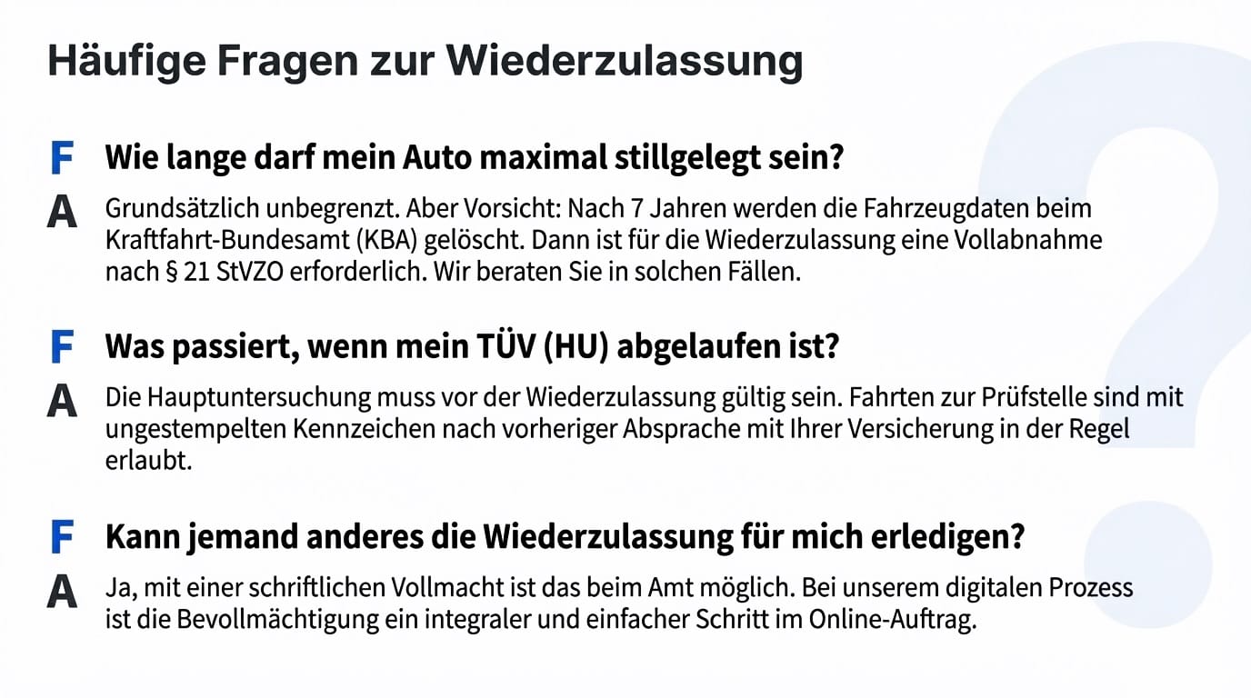 Wiederzulassung: Wie Sie Ihr stillgelegtes Fahrzeug einfach und schnell wieder auf die Straße bringen - Bundeszulassung24